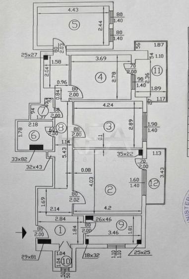 4 camere, 91 mp, 7/9, Lujerului-100 m de metrou. - 7