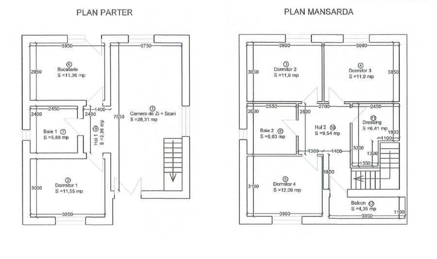 Proprietar, Casa Individuala,128mp, 5camere,3bai, + 44mp-2 terase, teren 400mp - 15