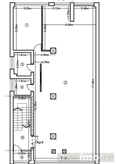 Spatii comerciale birouri Apartame et 1 si et 3 zona Campia Libertatii sector 3 - 4