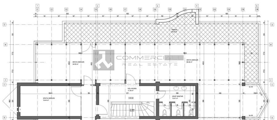 Spațiu comercial, de 170 mp, în Centrul Civic