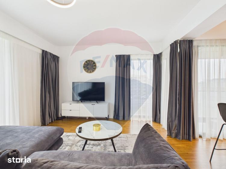 Apartament cu 2 camere, mobilat în Băneasa