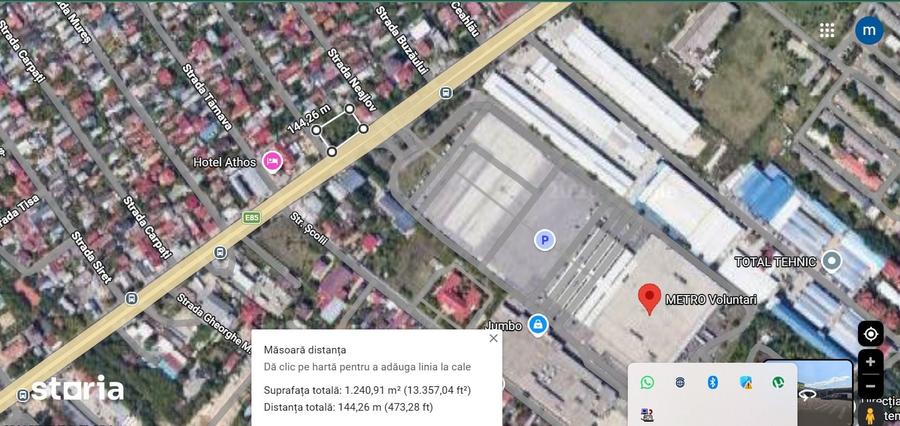 Teren de 1122 mp, în Central