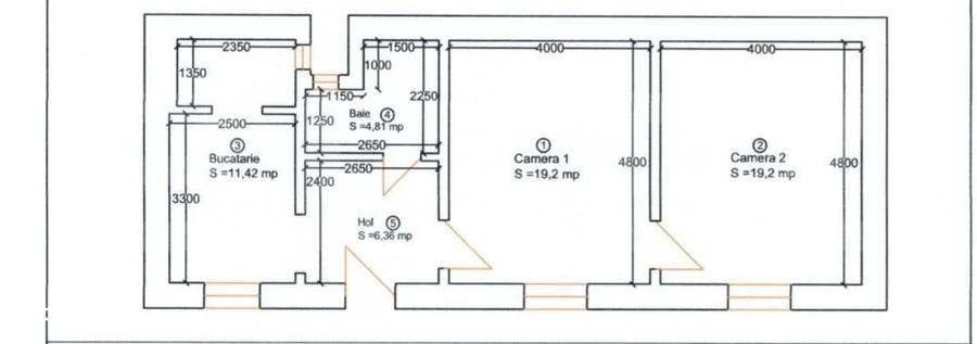 Apartament cu 2 camere în Iosefin