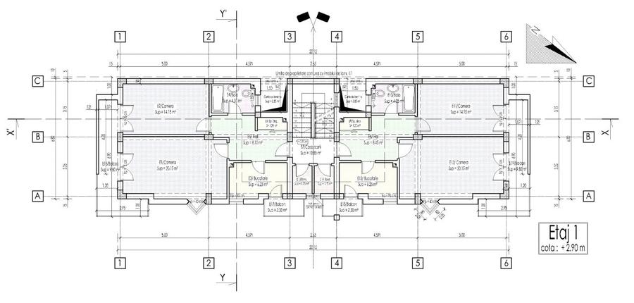 Apartament 2 camere in vila,  decomandat, in constructie 2025-2026 - 2