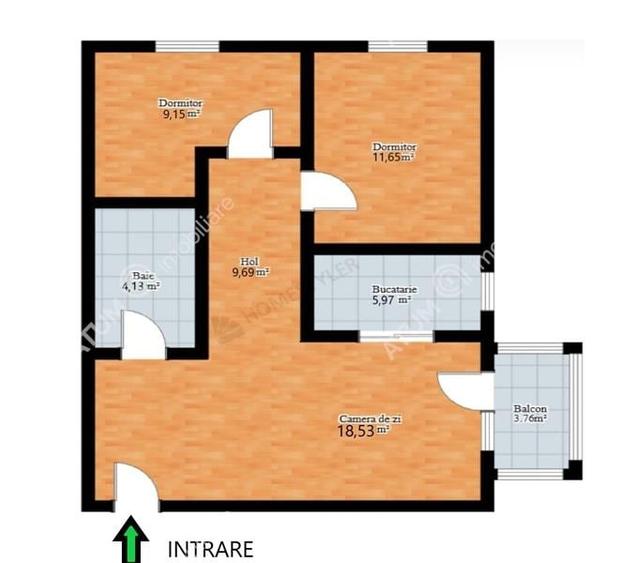 Apartament cu 3 camere la etaj 2 si boxa depozitare zona Arhitectilor - 11