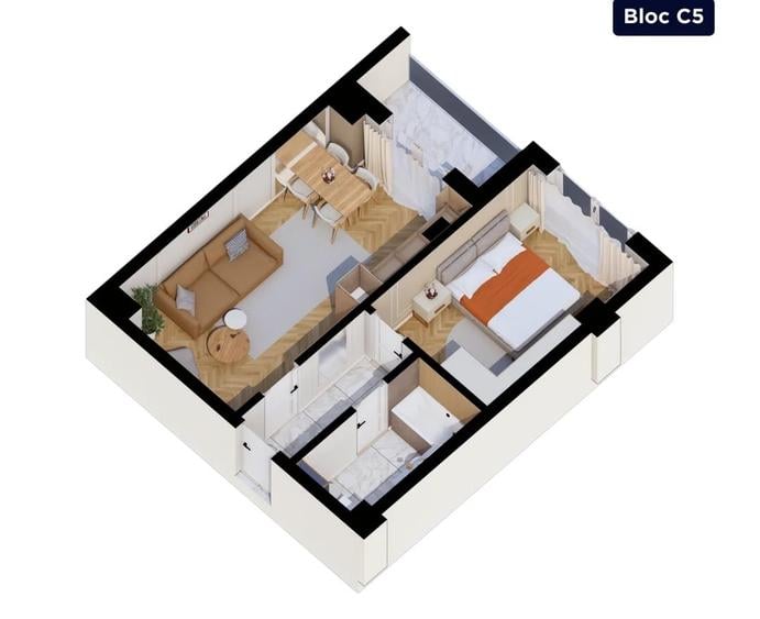 Apartament 2 camere zona CUG  COD  158341 - 1