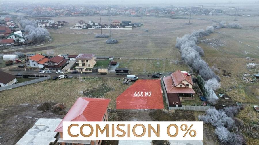 Comision 0% Teren intravilan 668 mp| Giroc | Autorizație construcție - 1