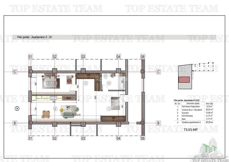 Apartament 2 camere + gradina zona metrou 1 Decembrie 1918 Apartament 2 camere + gradina zona metrou 1 Decembrie 1918