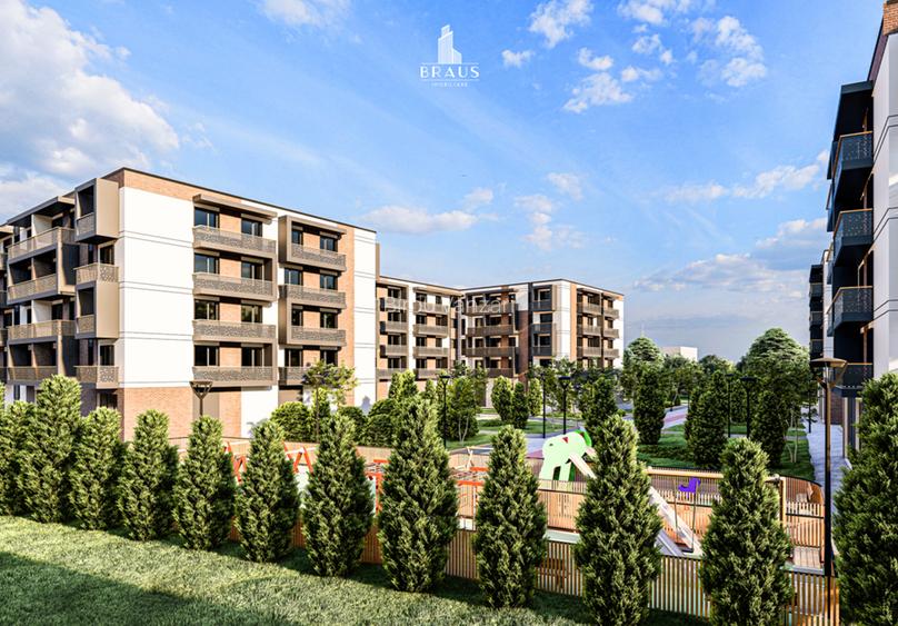 BRAUS CONFORT - Apartament Tip B - 1 cameră decomandat BRAUS CONFORT - Apartament Tip B - 1 cameră decomandat