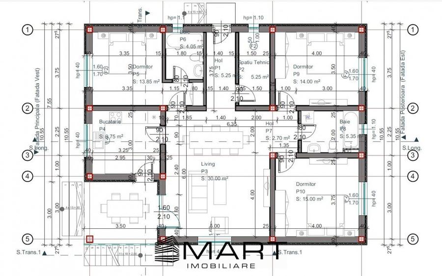 Casa individuala 1 nivel, 120mp cu teren 500mp  in Cristian - 4