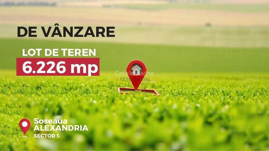 Teren cu autorizatie de constructie, 6226 mp, Soseaua Alexandriei, Sectorul 5