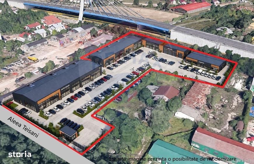 Spațiu comercial, de 2,180 mp, în DN 1
