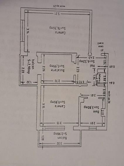 Apartament cu 2 camere decomandat, mobilat în Poarta 6