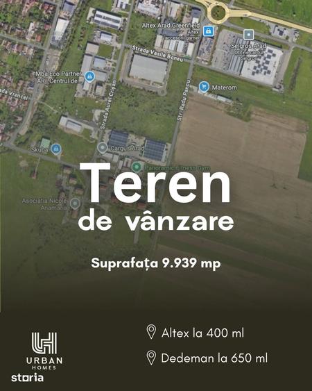 Teren de 9939 mp, în Micălaca