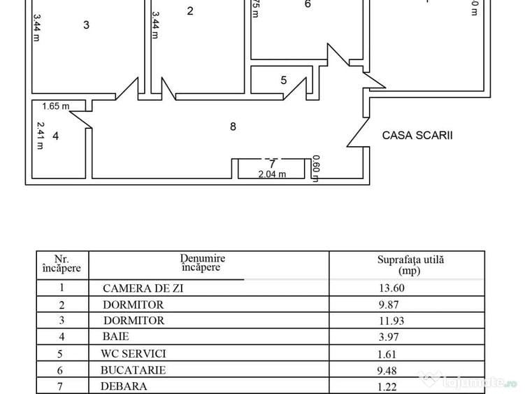 PROPRIETAR | apartament 3 camere decomandate | Centrala proprie | Str. Negru Voda - 19