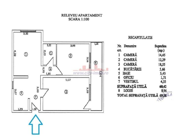 Vanzare Apartament 3 Camere Titulescu Primaria sector 1 - 23