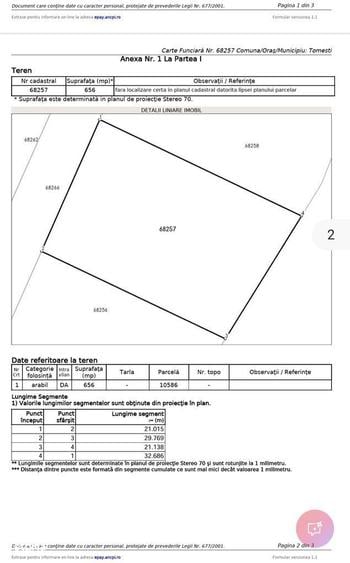 Teren intravilan Chicerea - Tomesti - 656 mp + acces, langa padure - 7
