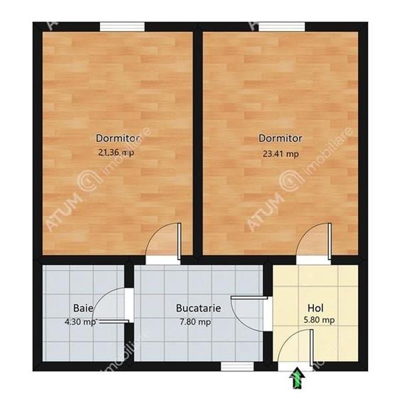 Apartament cu 2 camere de vanzare in Centrul Istoric din Sibiu - 8