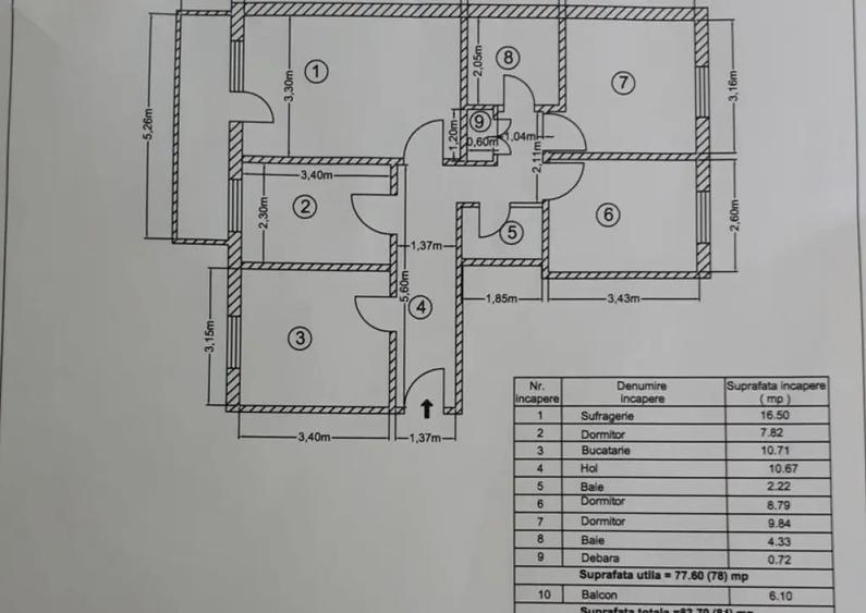 Apartament 4 camere central - 1