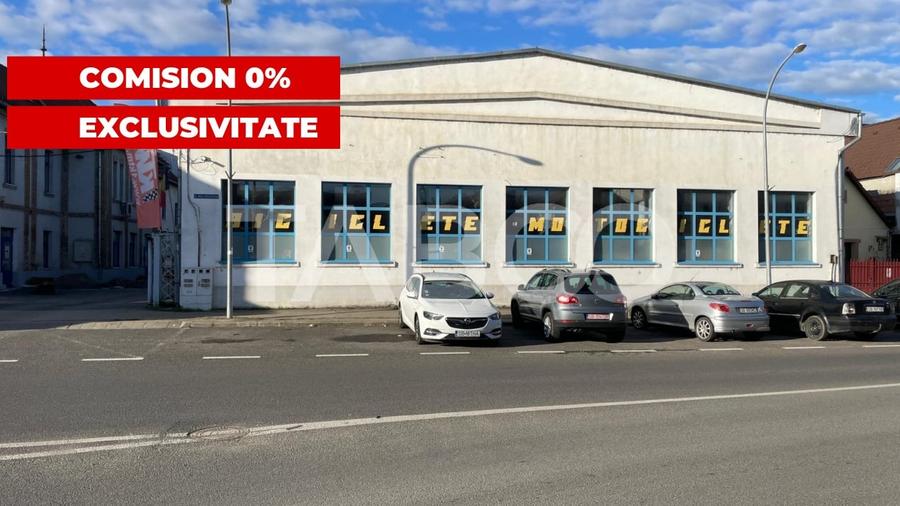 Hala 430mp cu vitrina 21m si birouri zona circulata Piata Cluj - 1