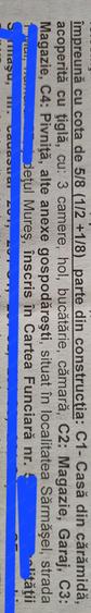 Vand casa in Sarma?el Sat jud.MS - 1