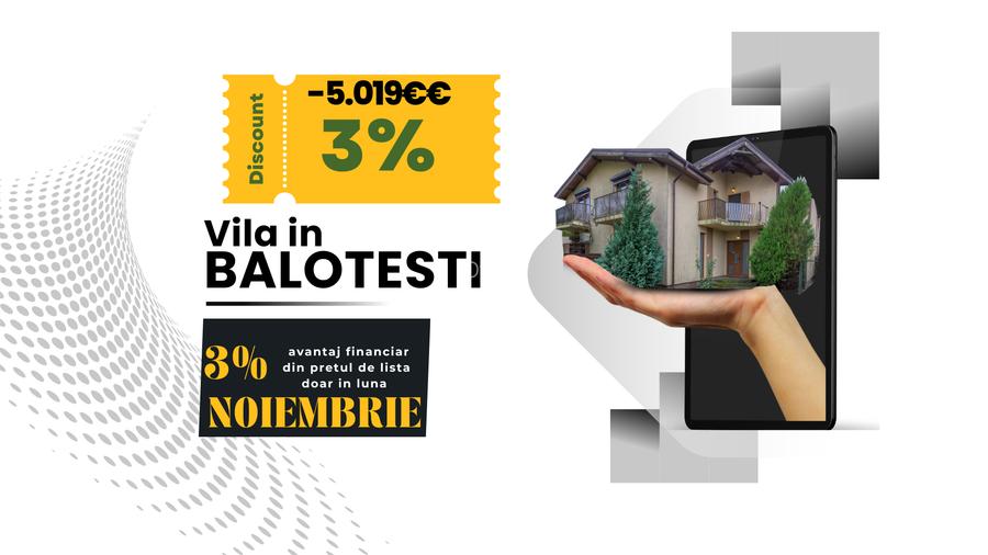 Vila in Balotesti ,suburbie in plina dezvoltare