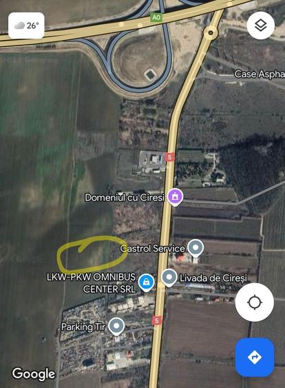 Teren intravilan com. 1 Decembrie (IF), pe DN 5/E70, Centura Sud (A0) - 5