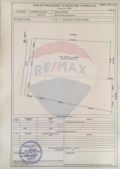 Teren 15,300mp Focsani / Strada Somes - 2