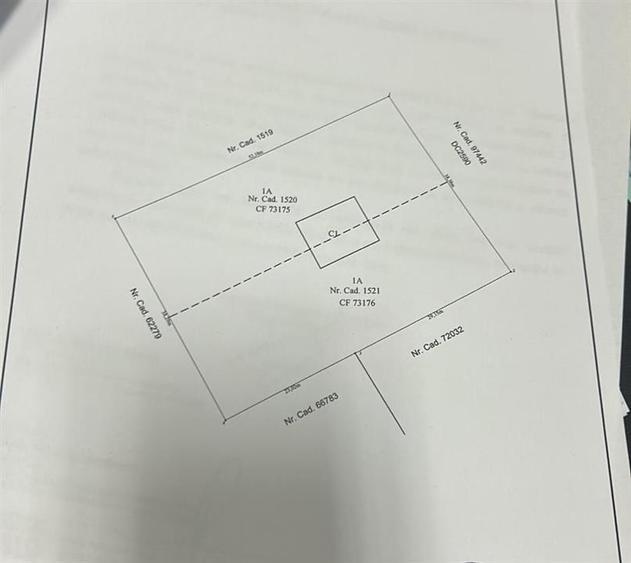 Miroslava - LIDL , teren intravilan 2000mp, plan drept - 1