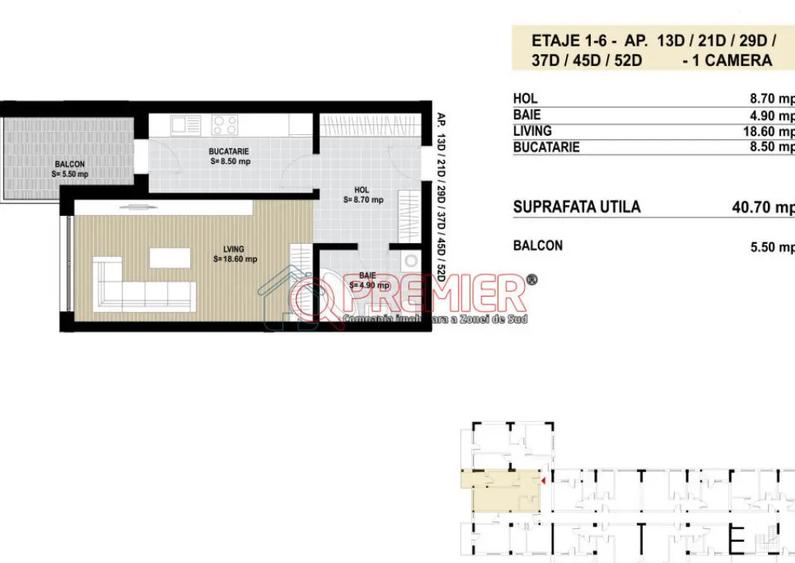 2026 Garsoniera 46 mp | Postalionului / D. Cucului - 8