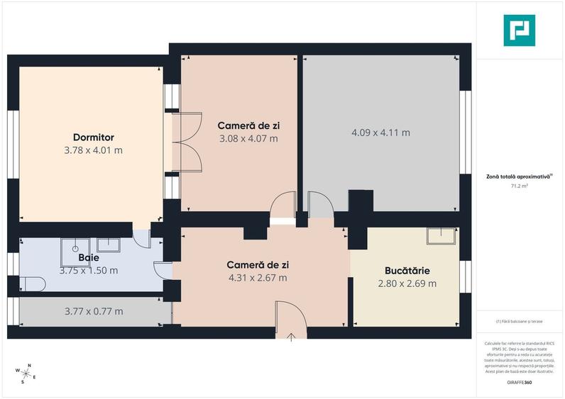 Apartament Săvârșin vizavi de intrarea la Castel - 3