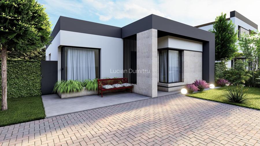 Casă Parter – 4 Camere - Teren 500 mp – Ansamblu Rez. Premium - Berceni/Vidra