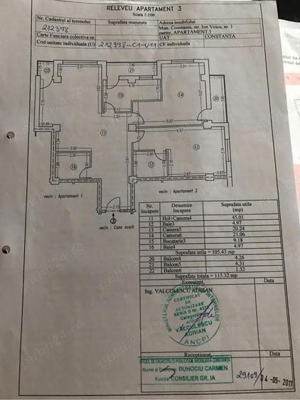 Vand apartament 3 camere 115 mp, Compozitori - 2