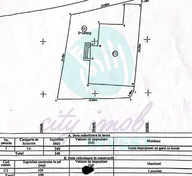 Casă individuală cu 9 camere cu Canalizare în 13 Septembrie