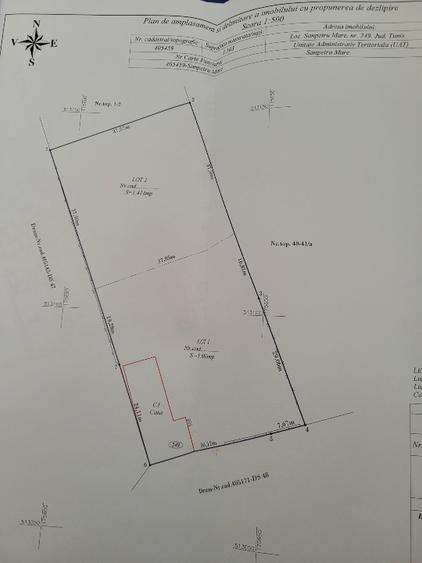 Vând teren intravilan suprafață 1414mp în Sânpetru Mare, jud.Timiș .  - 10