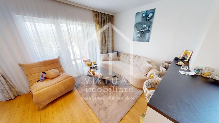 Ap cu 2 camere, 54mp utili, balcon, mobila, parcare, Cristian - 5