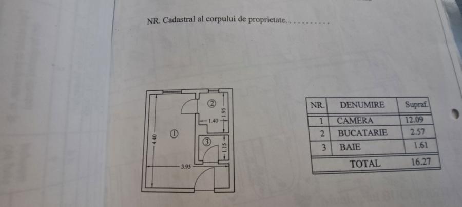 Garsonieră în Centrul Civic