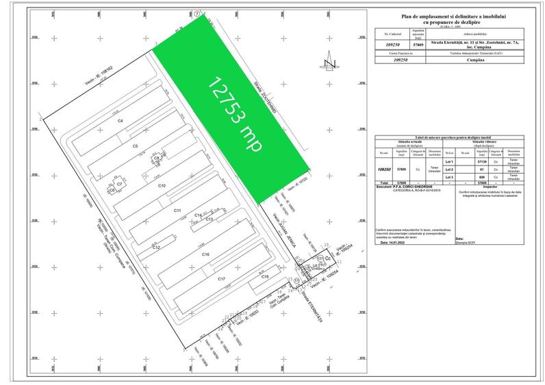 Teren intravilan parcelabil - Avicola Cumpana -  deschidere 200ml - 1