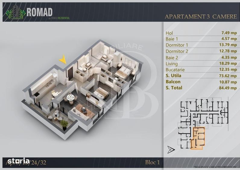 Apartament 3 camere Premium Pallady-Sector 3 - 5
