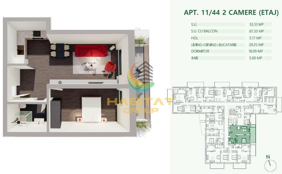 Apartament 2 camere nou Mihai Bravu decomandat investitie 2026 - 10