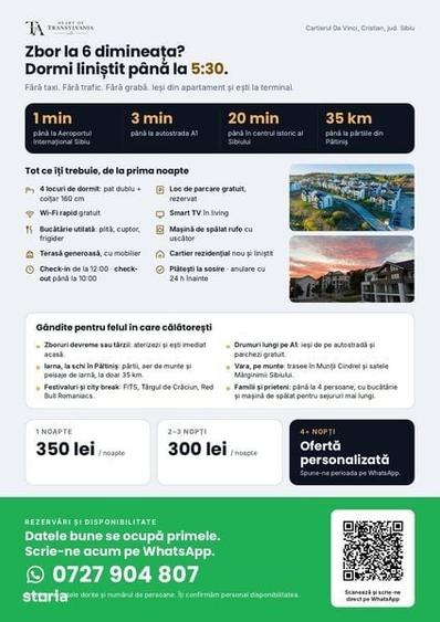 Apartament cu 2 camere în Cristian