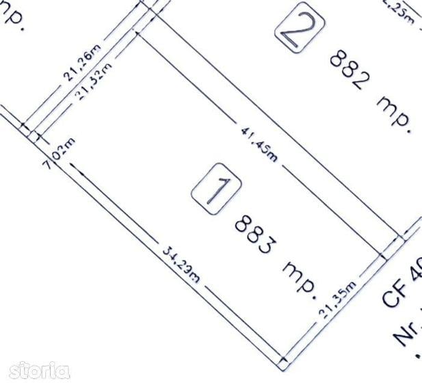 Bucovat - Teren intravilan - Su: 883mp - casa indiv./ duplex - 2