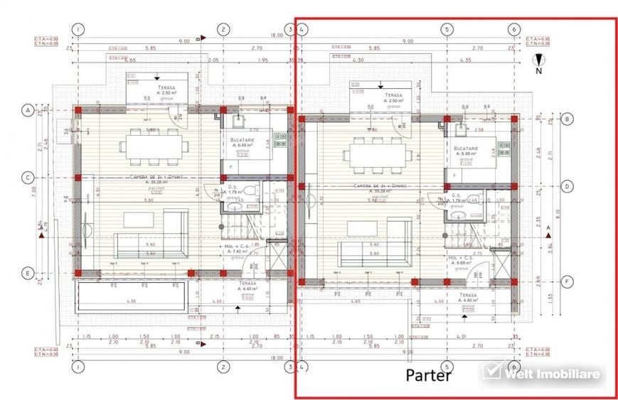 Duplex P+1+M, SU 134 mp, Tauti, drum privat, vecinatati noi - 44