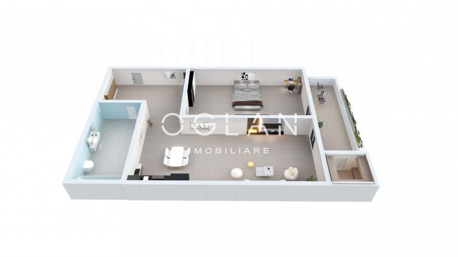 Studio , 43.63 mp utili + balcon - Zona Lacul lui Binder - 8