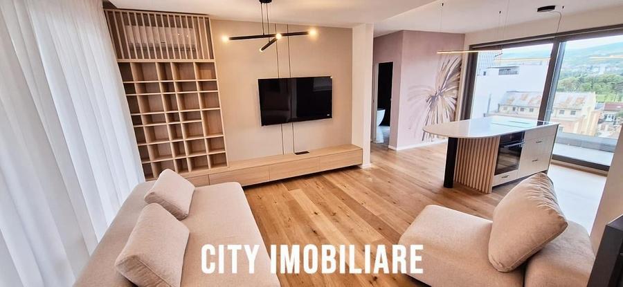 Apartament 2 camere, Lux, bloc nou, terasa, parcare, Semicentral. - 1