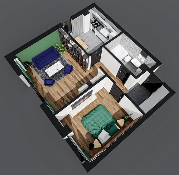 Apartament 1 camera decomandat, bloc nou - 7