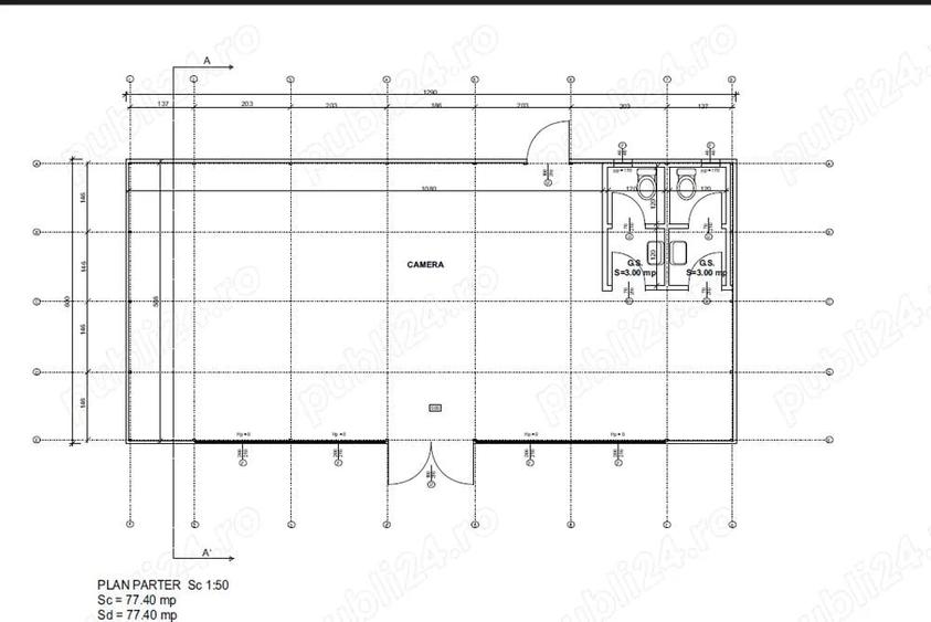 De inchiriat SPA?IU COMERCIAL 79 MP Deschidere difrecta la DJ300 GANEASA, ILFOV - 1