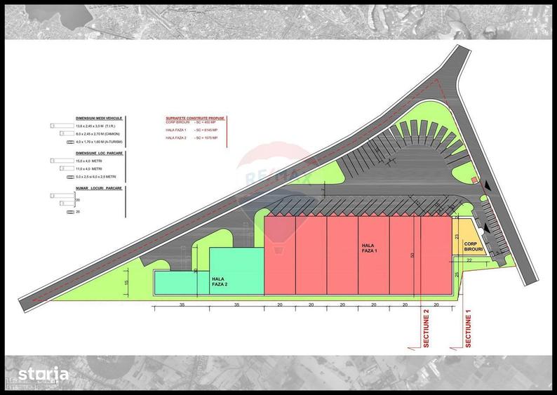 Teren 2Ha Drumul Intre Tarlale - A2, pretabil hale + birou - 2