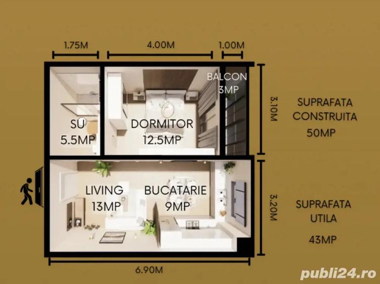 Apartament 2 camere zona Energiei Proprietar - 5