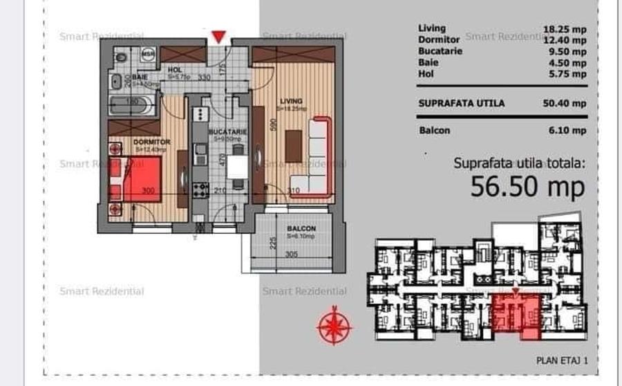 2 camere decomandat Grand Arena-Bloc nou - 6